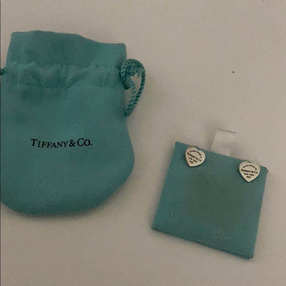Tiffany and co heart earrings